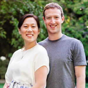 Mark Zuckerberg and Priscilla Chan